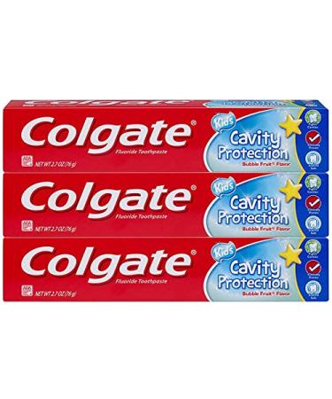 Colgate Colgate kids toothpaste cavity protection, bubble fruit, 2.7 ounces (3 pack), 2.7 Ounce
