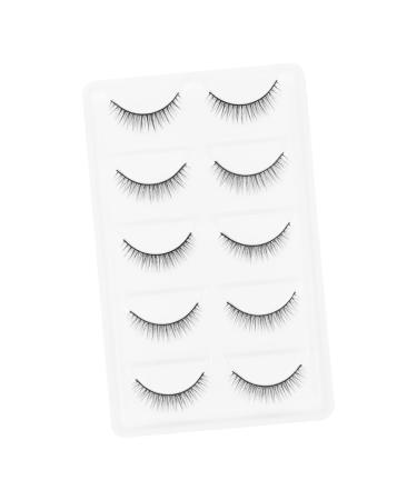 Beaupretty 2 Pairs Short Eyelash Fluffy Volume Lashes 3d Artificial Eyelashes Makeup Lash Art Eyelashes Cosmetiquera Cosmetics Eyelashes Extension Artificial Fiber Extend 6d Major