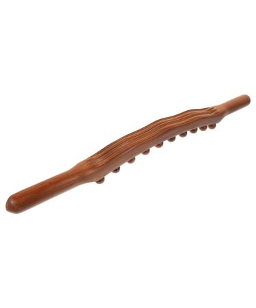 Gatuida 4 piece of roll rod with 20 balls trigger-point leg massage device deep massage device ar gua Sha massage stick head massage device Massage device made of wood GUA-SHA massage device Multifunction