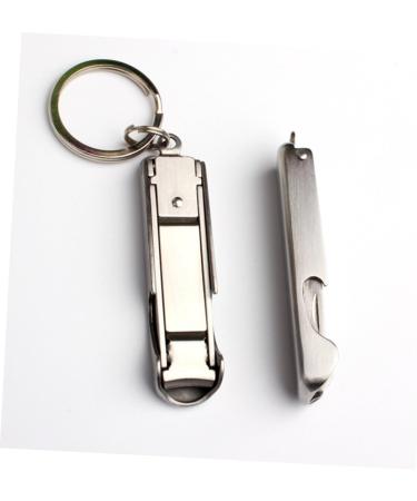 minkissy Stainless Steel Nail Clippers Stainless Steel Bottle Opener Stainless Steel Keychain Fold Key Chain - Buy Online on GoSupps.com