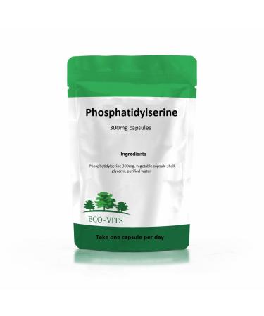 Eco-Vits ECO-VITS PHOSPHATIDYLSERINE (300MG) 120 CAPSULES. Biodegradable packaging. Sealed pouch.