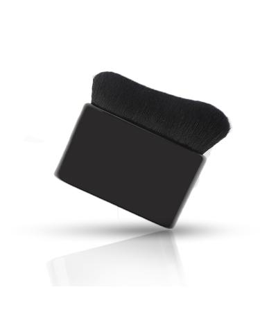 Self Tan Blending Brush - Vegan Body Brush for Effortless and Flawless Self Tanner Application Achieve Professional Tanning Results (Matte Black 1 Count)