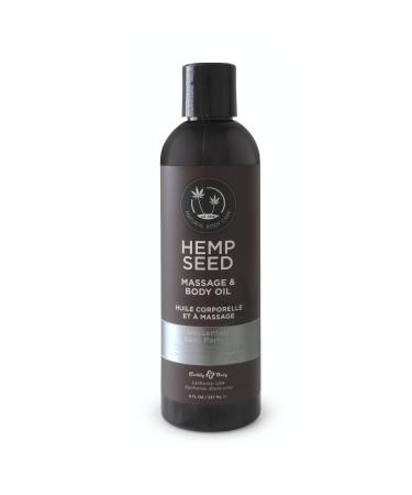 Hemp Seed Massage & Body Oil Unscented - 8 fl. oz. - Nourishing Moisturizing Massage Oil - Hemp Seed Apricot Grapeseed & Sweet Almond Oil - Vegan & Cruelty Free