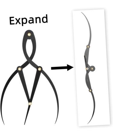 FOMIYES Tool Balance Caliper Ruler Eyebrow Grooming Ruler Eyebrow Ruler Measuring Ruler Curve Scale - Buy Online on GoSupps.com