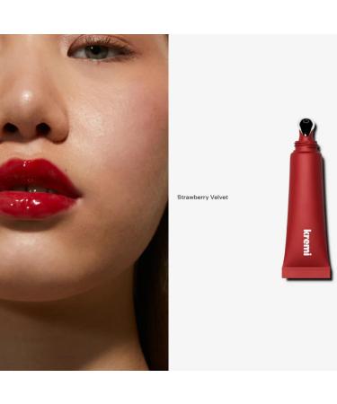 Lip Balm Lip Care Gloss Lip Balm - Strawberry Velvet Nourishing Moisturizing - Peptides Ceramide Vitamin E Vegan 13 ml - Buy Online on GoSupps.com