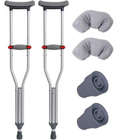 Crutches for Adults Underarm Crutches Underarm Crutches Can Be Folded Height Adjustable Elderly Crutches Can Be Split Suitable for Disabled People Legs And Feet Are Inconvenient Great for Travel o - Buy Online on GoSupps.com