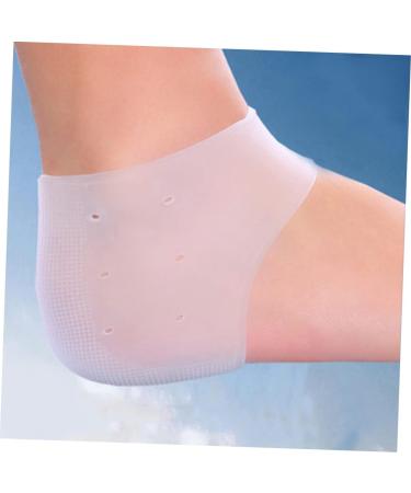 FOMIYES 10 Pairs Silicone Foot Heel Socks Cushion Sleeves Protective Sleeve Silicone Heel Grips Walking Accessories Reusable Moisturizing Feet Moisturizing Socks Foot Spa Socks Boots Crack - Buy Online on GoSupps.com