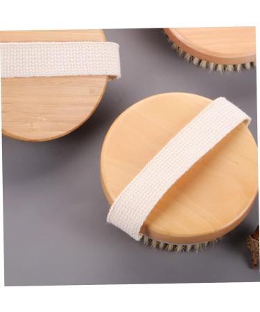 Bath Brush Round Head Massage Body Brush Back Scrubber (11x11cm) - Buy Online on GoSupps.com