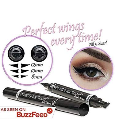 Lovoir Eyeliner Stamp - Waterproof Wingliner - Long-lasting Liquid Pencil in Black & Cocoa Brown - Vamp Style Combo - Buy Online on GoSupps.com