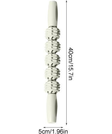 Massage Roller Stick - Ultraportable Deep Tissue Muscle Relief Device for Sore Muscles & Trigger Points - Green Physiotherapy Tool - Buy Online on GoSupps.com