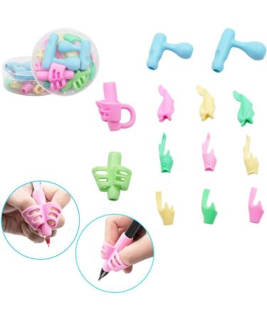 13-Piece Silicone Ergonomic Writing Aid Set | Pencil Grip & Posture Correction Tool for Children & Students | Ideal for Special Needs - Buy Online on GoSupps.com