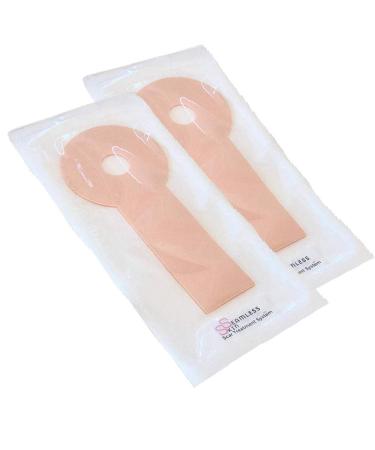 SEAMLESS SKIN Silicone Gel Sheets Set - Scar Removal Treatment for Mastopexy/Areopexy Recovery & Stretch Marks - Post Op Surgery Breast Anchor Lift - Pack of 2 - Buy Online on GoSupps.com