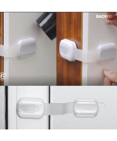 Child Proof Baby Safety Locks For Cabinet Locks Extra 3M Adhesive No Screws For Drawers Cupboard Doors (8Pack child safety cabinet locks) - Buy Online on GoSupps.com