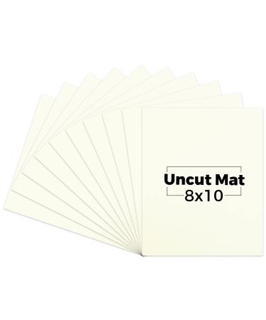 Mat Board Center 8x10 Picture Backing Board Uncut Photo Mat Board (Ivory 10 Pack) 8x10 Ivory