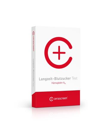 Long-term blood sugar test kit from cerascreen-HBA1C value quickly & simply determine from home using a test kit |Now test diabetes online preventively online |Professional analysis in the specialist laboratory