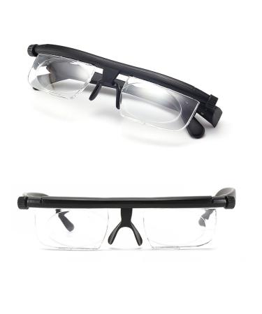 tintoke adjustable focus reading glasses correction glasses unisex glasses -6d to + 3D reading glasses dial adjustable glasses variable focus unisex myopia glasses for men and women - Buy Online on GoSupps.com
