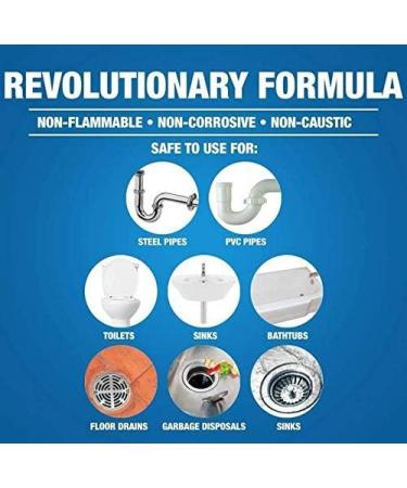 2-Pack Powerful Sink & Drain Cleaner Powder - Portable Cleaning Tool for Kitchen & Toilet Pipes - Buy Online on GoSupps.com