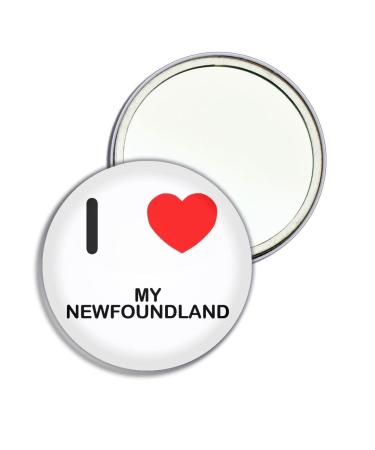 I Love My Newfoundland - 55mm Round Compact Mirror