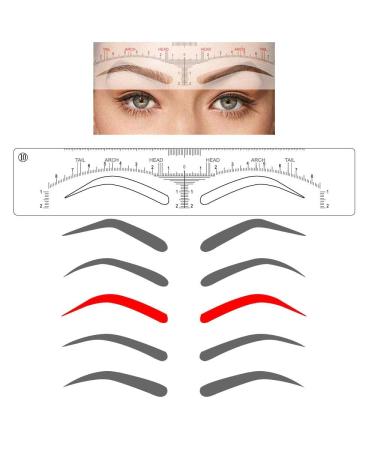 CHOOSE-IT Brow Stamp Tool Stencils 5 Shapes Disposable Adhesive Eyebrow Template 50Pcs - Buy Online on GoSupps.com