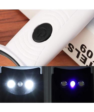 Magnifiers Handheld 5/12Times Handheld Magnifying Glass with 2 Led Lights for Reading Inspection Explodetector Magnifier Comfortable Anniversary - Buy Online on GoSupps.com