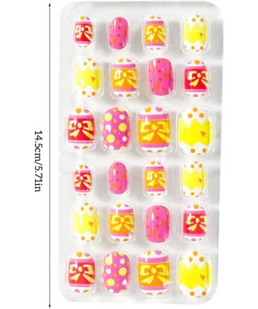 10 Set of 1 Set Fake Nails Medium Length Files Square Style Matte Press on Stick Wraps Art Decals Artificial Manicure Kit - Buy Online on GoSupps.com