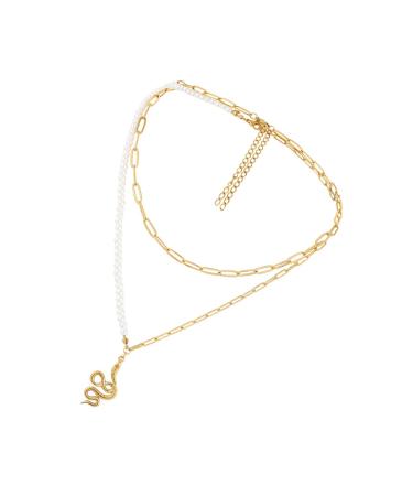 Yardenfun Snake Necklace Gold Necklace for Women Necklaces for Women Pendant Necklace for Women Titanium Steel