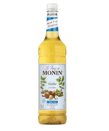 MONIN Premium Sugar Free Hazelnut Syrup 1L with FREE Cocktail Recipe Card - Buy Online on GoSupps.com