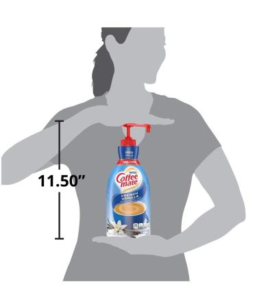 Nestle Coffee mate French Vanilla Liquid Creamer - Non-Dairy, 50.7 oz Pump Bottle - Buy Online on GoSupps.com