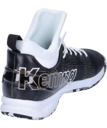 Kempa Unisex Attack Mid Handball Shoes - Black White Sports Sneakers (46 EU) | International Shipping Available - Buy Online on GoSupps.com
