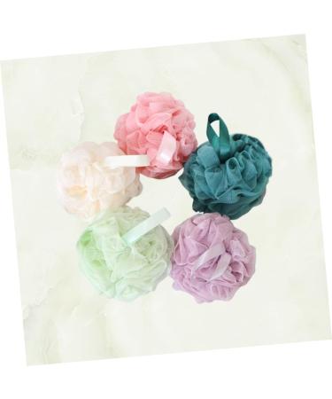 5pcs Loofah Sponges Set - Bathing Shower and Dish Scrubbers - Soft Mesh Bath Puffs & Brushes for All Skin Types | Ideal for Home & Travel - Buy Online on GoSupps.com