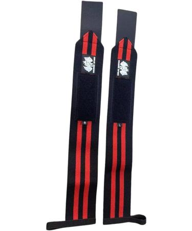 FAMOUS SPORT Red Gym Wrist Wraps for Weightlifting - Professional Wrist Support with Thumb Loop for Men & Women - Ideal for Crossfit, Powerlifting, and Strength Training - 18 inch - Buy Online on GoSupps.com
