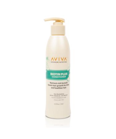 AVIVA - Biotin Conditioner, Revitalizing Hair Conditioner, Hair Growth Conditioner, Conditioner For Thinning Hair with Biotin, Argan Oil & Soy Protein, Sulfate, Paraben, & SLS-Free, 10.75 Fl Oz