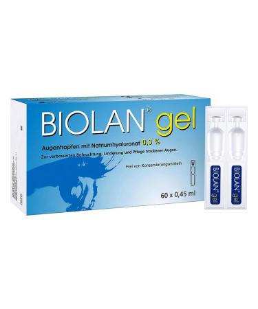 Biolan gel eye drops 60x0.45 ml