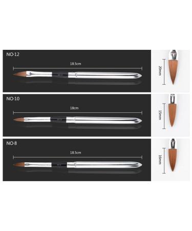 Gracelaza 6pcs Nail Art Brush Set - Professional Paint Brush Pen Set for UV Gel & Acrylic Nail Design - Buy Online on GoSupps.com