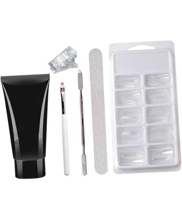 minkissy 3 Sets Nail Extension Glue Set Manicure Kit Nail Builder Gel Nail Art Brush Nail Enhancement Trial Kit Gel Manicure Nail Tools Manicure Lengthen Kit Strengthen Plastic Nail Lamp - Buy Online on GoSupps.com