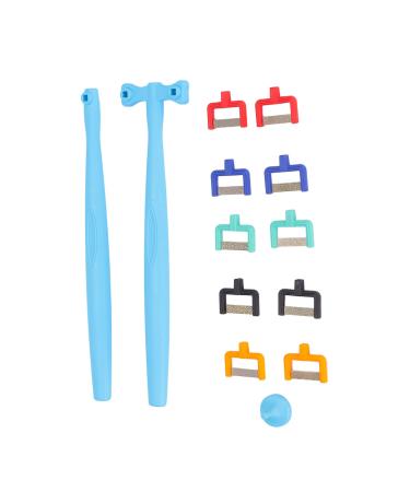 Interproximal enamel reduction kit portable dental orthodontic polishing strip handle set dental tools