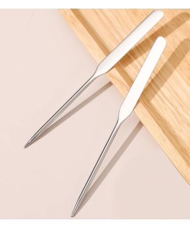 Buy 5 Pieces Stainless Steel Makeup Spatula Set | Foundation Mixing Tool Eye Cream Spoon & Nail Art Stirring Rod | Perfect for Home & Salon Use Silver - Buy Online on GoSupps.com