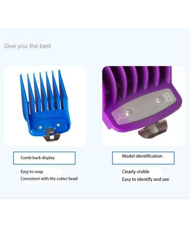 dinio 10PCS Clipper Guards for Colored Hair Clipper Cutting Guides with Metal Clip From 1/16 Inch to 1 Inch - Buy Online on GoSupps.com