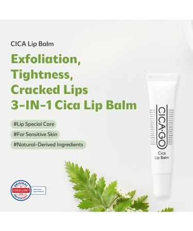 ISOI CICAGO Cica Lip Balm 10g | Hydrating Lip Care for Dry Cracked Lips | Deep Moisturizing Korean Skin Care - Buy Online on GoSupps.com