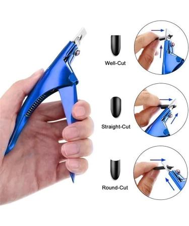 Professional False Nail Tip Cutter for Gel Nails - Black - Buy Online on GoSupps.com