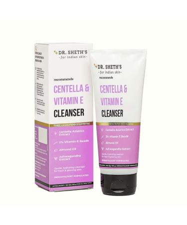 Dr Sheth Cleanser | pH Balanced Hydrating Cleanser for All Skin Types | 100 ml - Perfect for Normal Oily & Sensitive Skin - Buy Online on GoSupps.com