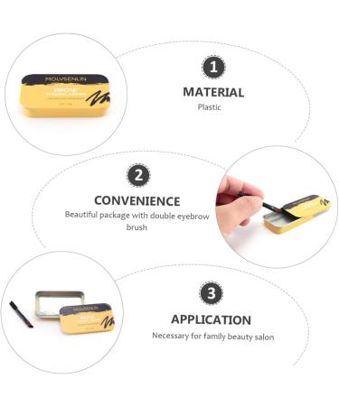 Healeved 2 Pcs Eyebrow Styling Cream Clear Brow Wax Eyebrow Makeup Pomade Eyebrow Shaper Kit Wax Stick - Buy Online on GoSupps.com