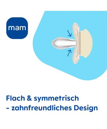 MAM Day & Night Skin Soft Silicone Pacifier Set for Boys - 0-6 Months | 6 Pacifiers + 3 Sterilized Transport Boxes - International Shipping Available - Buy Online on GoSupps.com