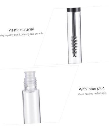 VINTORKY 1 Set Mascara Tube Funnel Empty Eyeliner Tube Eyelash Wand Tube Clear Eyelash Mascara Black Plastic - Buy Online on GoSupps.com