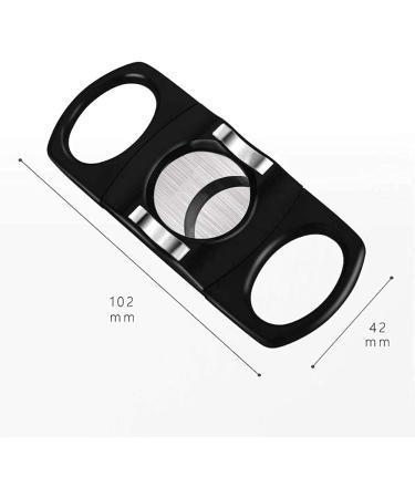 Cigar Cutter Accessories Cigar Guillotine Double Blade Metal Cigar Clippers Exquisite Stainless Steel Scissors Accessories for Cigar Lovers - Buy Online on GoSupps.com
