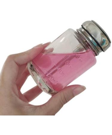 2PCS 80ML Lockable Pump Dispenser Glass Bottles for Nail Polish & Makeup Remover - Buy Online on GoSupps.com