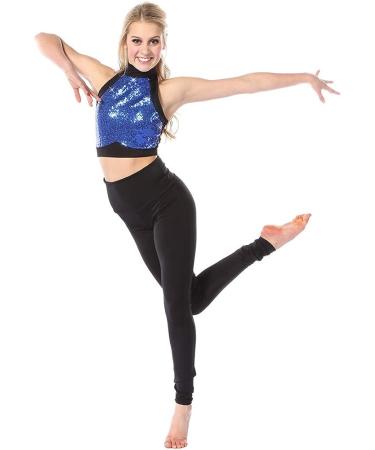 Red Sequin Crop Top Women's Dance Costume Medium - Just For Kix - Buy Online on GoSupps.com