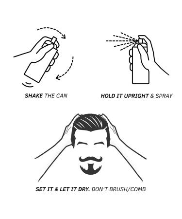 UST'RAA Hair Fixing Spray Strong Hold Hair Spray | Extreme Hold | Adds Shine to Your Hair | Even Coating with finer spray |Ideal for longer hair length Black - Buy Online on GoSupps.com