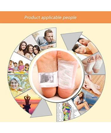 100PCS Natural Bamboo Vinegar Foot Pads for Foot and Body Care | Sleep Better | Premium Organic Ingredients | Travel & Home Use - Buy Online on GoSupps.com
