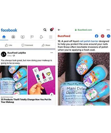 Mani Defender Liquid Latex for Nail Art - Ammonia-Free Cuticle Guard & Nail Barrier - Buy Online on GoSupps.com